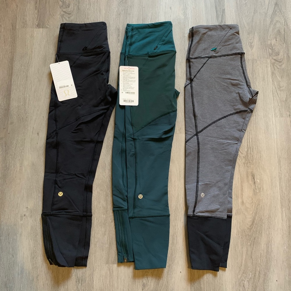 Lululemon Rebel Runner Crop Green NWT